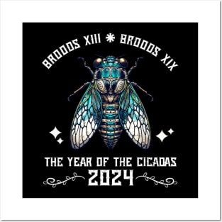 Cicada Lover Brood XIX Brood XIII Year Of The Cicada 2024 Posters and Art